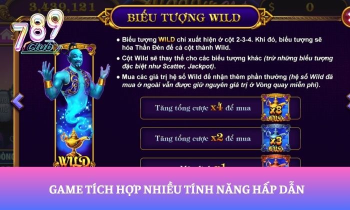 Game tích hợp nhiều tính năng hấp dẫn