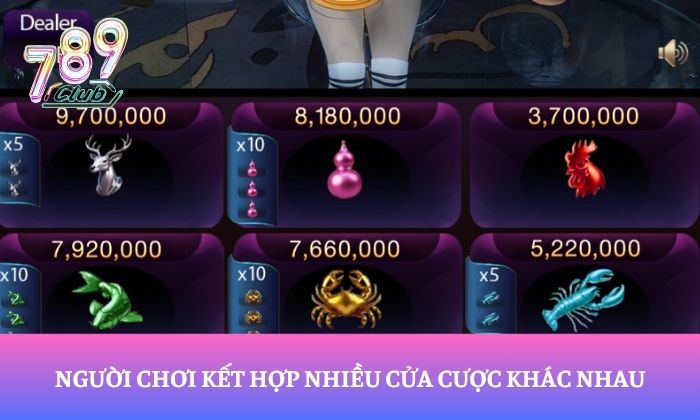 Người chơi kết hợp nhiều cửa cược khác nhau