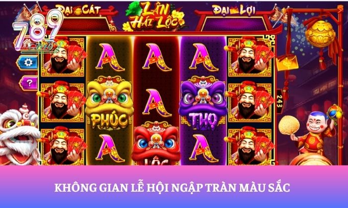 Không gian lễ hội ngập tràn màu sắc